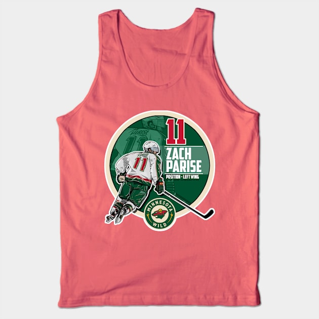 Zach Parise - Minnesota Wild Tank Top by EvanDeCiren